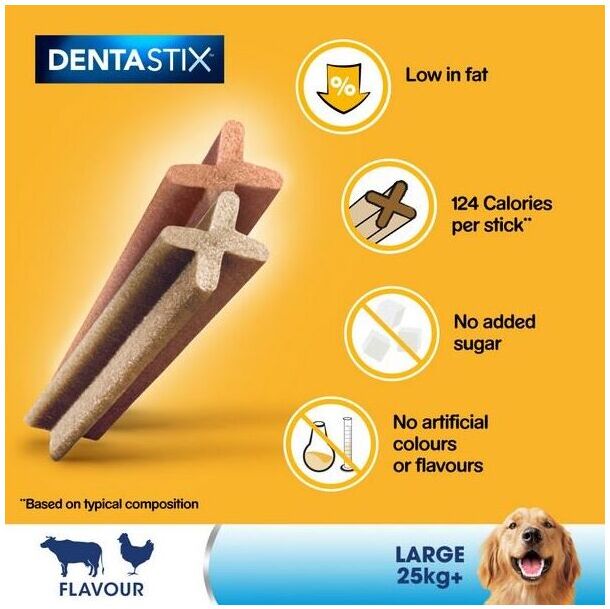 Pedigree - DentaStix Daily Dental Chews Large Dog 21 Sticks PK4 - 265867