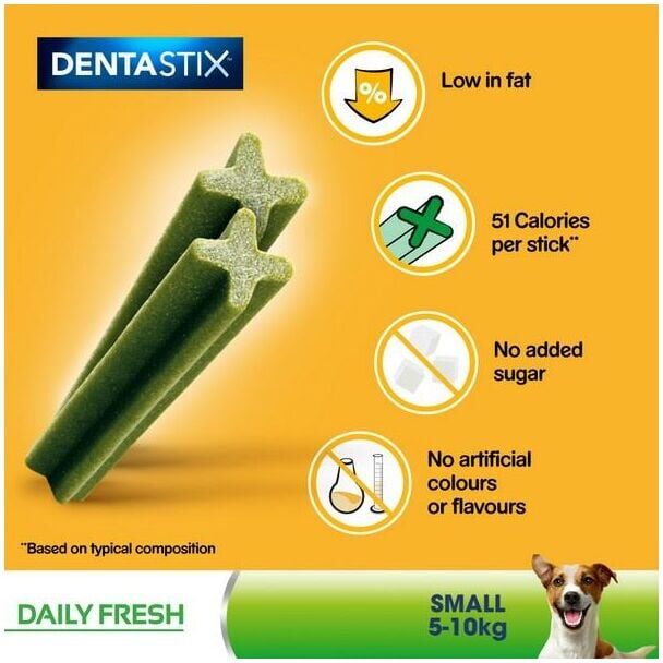 Pedigree - DentaStix Daily Dental Chews Small Dog 35 Sticks PK4 - 265866