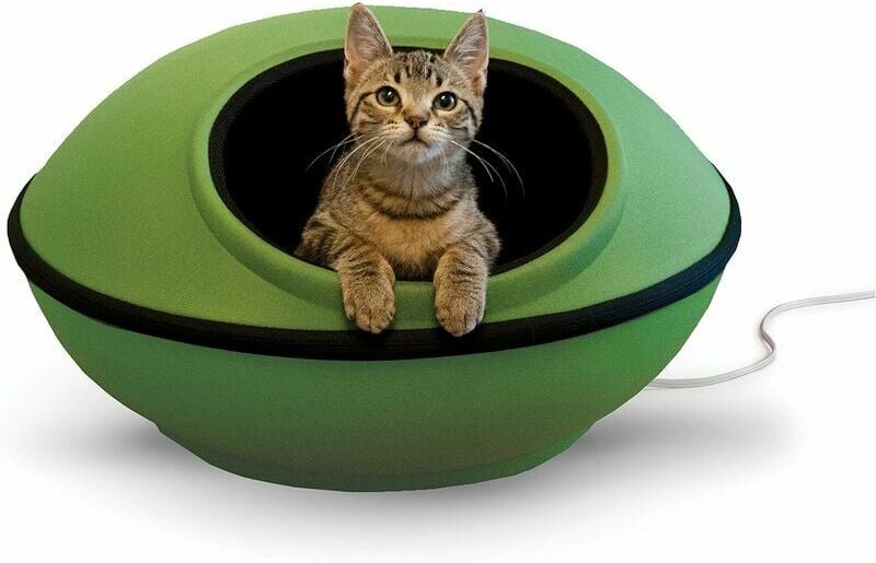 Dewdat - pet products Pet bed, big cat cave for all cat sizes, heated and unheated