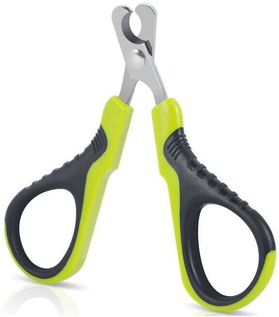 Cyslmuk - Professional Cat Nail Clippers, Nail Clippers for Puppy Rabbit Bird and Small Animals, Stainless Steel Curved Nail Scissors, Portable Nail