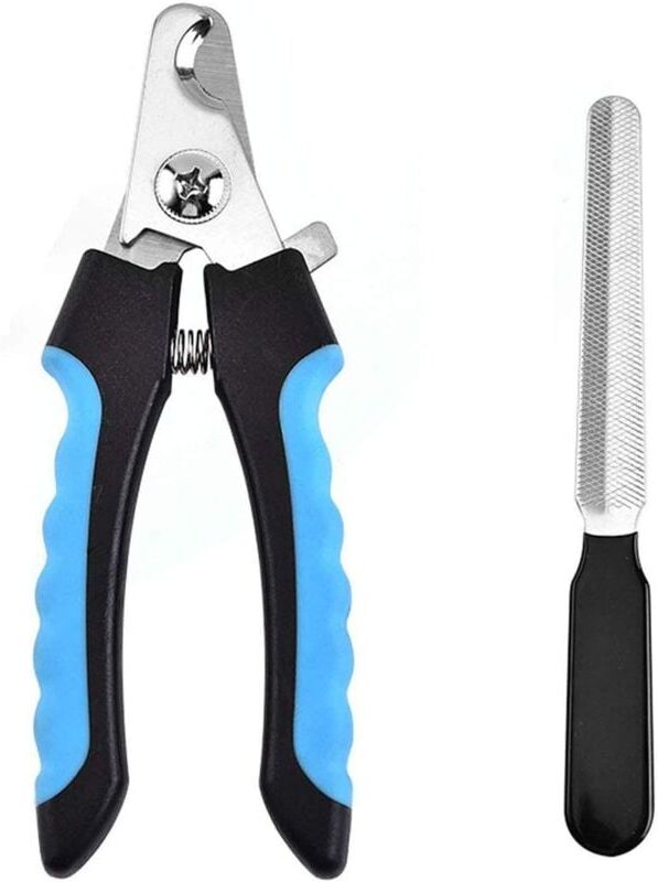 IKODM Professional Dog and Cat Nail Clippers, Nail Clippers with Nail File for Dog, Cat, Bird and Any Size Claw with Safety Lock and Nail File