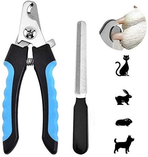 IKODM Professional Dog Nail Clippers for Dog Claw Trimming and Cat Nail Clippers with Safety Blade, Pet Nail Clippers for Beauty, Health and Hygiene