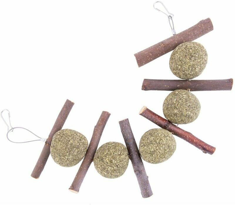 HOOPZI Rabbit apple sticks, a stack of rabbit chew toys, guinea pig treats and pet chews