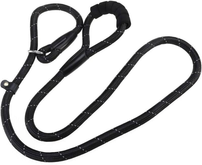 Dog Leash Training Rope Dog Training Collar Slip Leash for Dogs P-Leash Reflective and Durable Leash Suitable for Running Walking Hiking - Sollbry