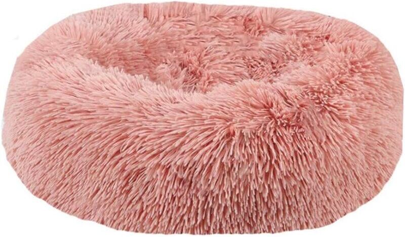 MEMKEY Calming Basket, Cat Bed, Pet Basket for Cats and Small Dogs, Cat Bed Cushion, Donut Dog Bed, Fits 40cm (1 Piece), Bean Paste