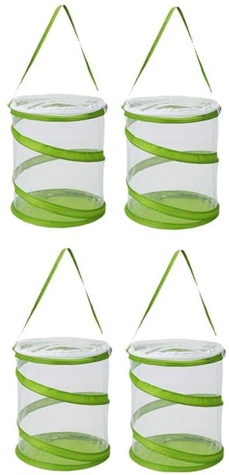 TLILY -Up Insect and Butterfly Habitat Cage Terrarium Clear Mesh Enclosure, See Through Easier