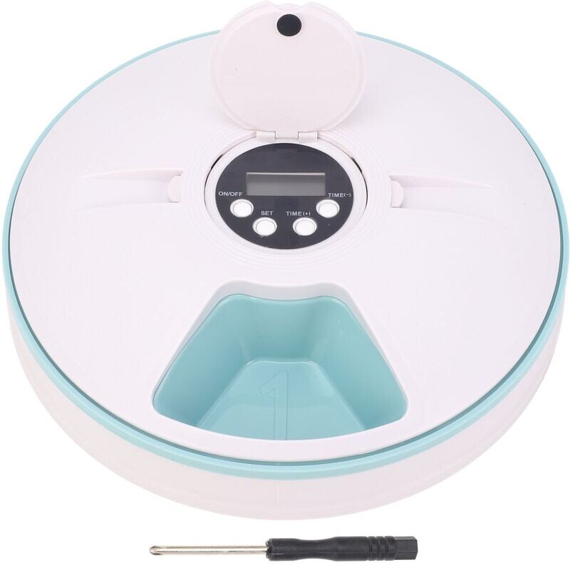 GROOFOO Wet Dry Food Automatic Cat Feeder Multi Meal Portion Control Timed Pet Food Dispenser with APP Control for Cat Dog Green