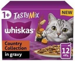 Whiskas - 1+ Country Collection Mix Adult Wet Cat Food Pouch i - 85g - 811924