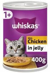 Whiskas - Adult Wet Cat Food Chicken in Jelly Tin - 400g - 811940