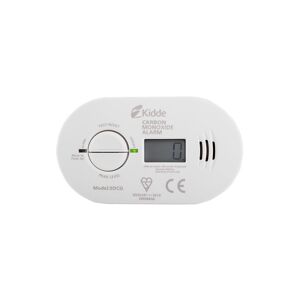 5DCO -Kitemarked 10 Year Life Carbon Monoxide Alarm with Digital Display and 7 Year Warranty - Kidde