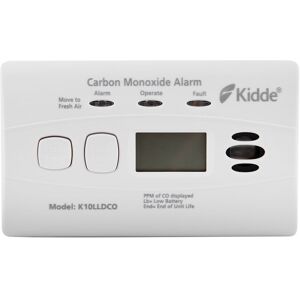 K10LLDCO- 10 Year Longlife Battery & Warranty Carbon Monoxide Alarm with Digital Display - Kidde