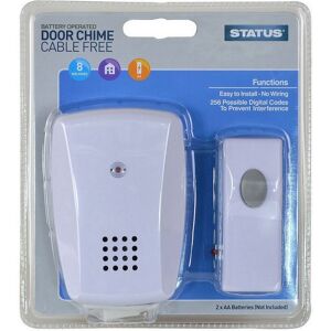 Status - White Door Chime Battery Operated