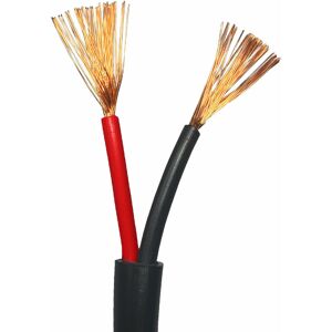 Loops - 100m (330 ft) Outdoor Garden Speaker Wire Cable 1.5mm² Stranded ofc Copper Flex Reel 100V
