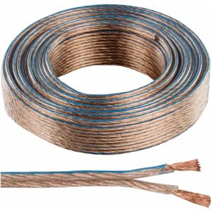 Loops - 100m (330 ft) Quality Speaker Cable 4.0mm 11 awg Wire Reel Drum Amp HiFi Loud cca Strands