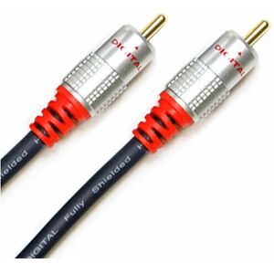 LOOPS 10m 1 rca Male to Male Subwoofer Digital Coaxial Cable Lead Phono Audio Video