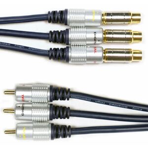 Loops - 10M av Extension Cable Triple 3 rca phono Male To Female Lead Audio Video