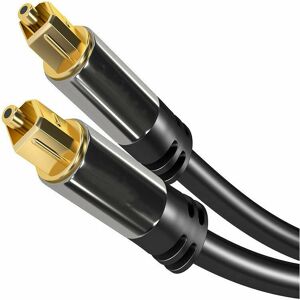 Hoopzi - 10m optical digital audio cable / toslink cable (toslink to toslink, optical fiber cable for home cinema, PS4, Xbox) Pro Series Cable and