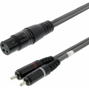 LOOPS 1.5m 2x rca phono Male Plug to xlr 3 Pin Female Cable Lead Audio pa Mixer Amp