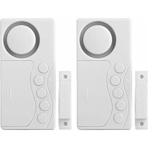 Tinor - Door Alarm, 2 Pack Wireless Door Window Safety Freezer Door Alarm 3/15/30/60 Seconds Adjustable Delay Wireless Door Open Sensor Refrigerator