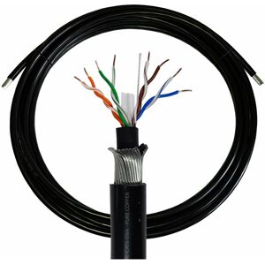 Loops - 20m (66 ft) CAT6 swa Steel Armoured utp Cable Direct Burial Outdoor hdpe 23 awg Copper