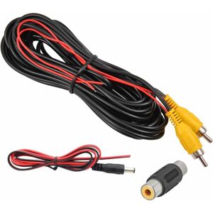 20M video cable extension rca jack cable phono plug connector plug for reversing car detection wire red Denuotop
