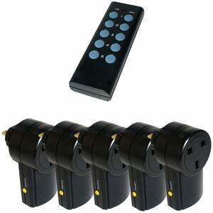 Loops - 5 x Remote Control uk 240V Wireless Mains Sockets Switch Adapter Plug In rf