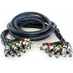 Loops - 5m 12 Way xlr Male to Female Loom Cable Microphone Stage Snake Multicore Lead