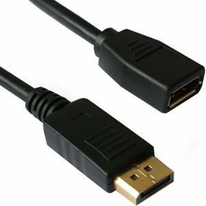 LOOPS 5M DisplayPort Male to Female Socket Extension Cable V1.2 pc Monitor Lead