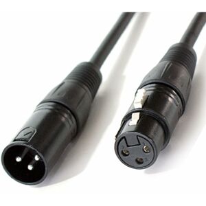 Loops - 5x 5m xlr Male To Female Lighting dmx Cable Lead 3 Pin