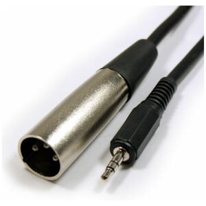 LOOPS 6m 3.5mm Jack Plug to 3 Pin xlr Male Cable Lead Laptop Microphone Audio Record