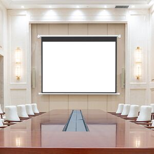 Livingandhome - 72 Inch hd Electric Motorised Projector Screen