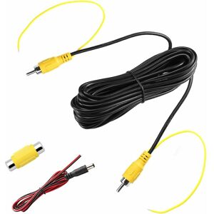 8M video cable extension rca jack cable phono plug connector plug for reversing car detection wire red Denuotop