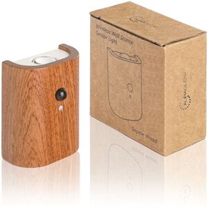 Rechargeable Wooden Up and Down Sensor Light - taiga - Sapele - Auraglow