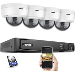 8MP cctv Camera System Network Video Recorder Recording 4 × 8MP Camera- 4TB hdd - Annke