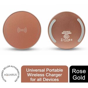 Aquarius Universal Portable Wireless Charger - Rose Gold