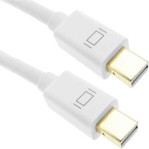 Cable Mini Displayport 2K 4K 1080p FullHD for digital audio and video of 3m white - Bematik