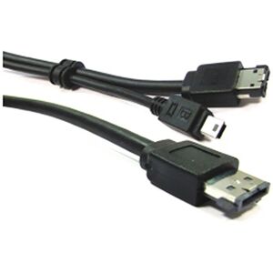 Cable or eSATA + usb eSATAp (M/MiniUSB5pin-BM + eSATA-M) 1m - Bematik