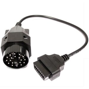 Bematik - OBD2 20 pin male diagnostic cable compatible with bmw car 31 cm