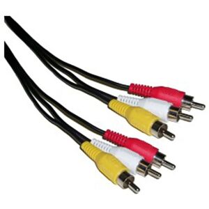 BeMatik - Stereo Audio + Video Cable 20m (3xRCA-M/M)