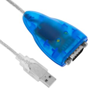 Usb to RS232 Serial 1 port DB9 pin male cable usb-com-cbl - Bematik