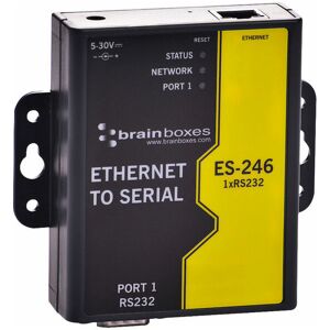 ES-246 1 Port RS232 Ethernet to Serial Adapter - Brainboxes