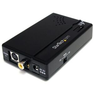 Startech - Composite and s Video to hdmi Converter - Black