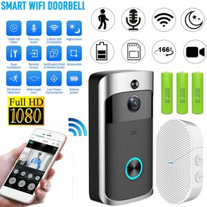 BRIEFNESS Wireless WiFi Video Doorbell Phone Camera Intercom Security Chime Night Vision