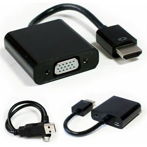 Loops - hdmi to vga & 3.5mm Audio Cable Converter Up to 1080P tv Projector Adapter