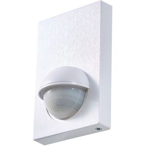 Litecraft - pir Motion Sensor IP44 Security Wall Panel Fitting - Brushed White