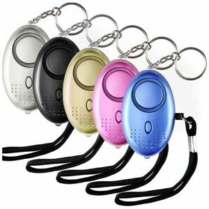 ORCHIDÉE OrchidPersonal Alarm, 5 Pieces 140DB Keychain Emergency Alarm with Anti-Aggression Torch for Women, Children, Elderly