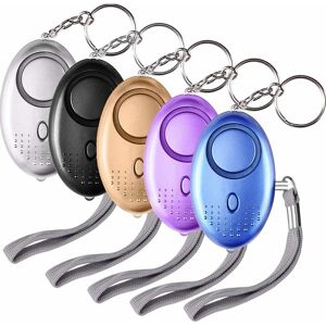 Héloise - Personal Alarm, 5 Pieces 140DB Keychain Emergency Alarm with Anti-Assault Torch with led Light for Women, Children, Elderly