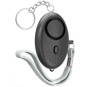 TINOR Personal Alarm, Keychain Burglar Alarm - 130dB Emergency Security Pocket Alarm with led Light - Prevention Buzzer for Women and Children (Black)