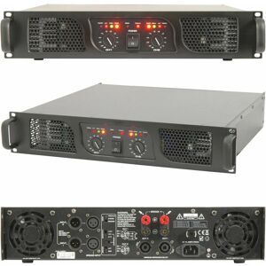 LOOPS Powerful 2000W Stereo Power Amplifier 2 Ohm Studio Amp for Large Speaker Systems