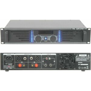 LOOPS Powerful 3600W Stereo Power Amplifier 2 Ohm Studio Amp for Large Speaker Systems